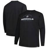 Cincinnati Bengals Big & Tall Coverage Scheme Long Sleeve T-Shirt | NFL New