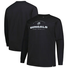 Cincinnati Bengals Big & Tall Coverage Scheme Long Sleeve T-Shirt | NFL New
