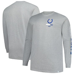 Indianapolis Colts Big & Tall Clock Management Legacy Long Sleeve T-Shirt | NFL Sale