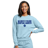 Toronto Maple Leafs Concepts Sport Women's Tonal Pullover Tri-Blend Sweatshirt - NHL Sweatshirts