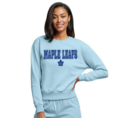 Toronto Maple Leafs Concepts Sport Women's Tonal Pullover Tri-Blend Sweatshirt - NHL Sweatshirts