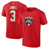 Seth Jones Florida Panthers Fanatics Authentic Stack Name & Number T-Shirt - NHL T-shirts