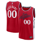 Red LA Clippers Fast Break Custom Jersey | NBA