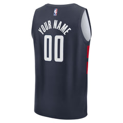 Navy Washington Wizards Fast Break Custom Jersey | NBA