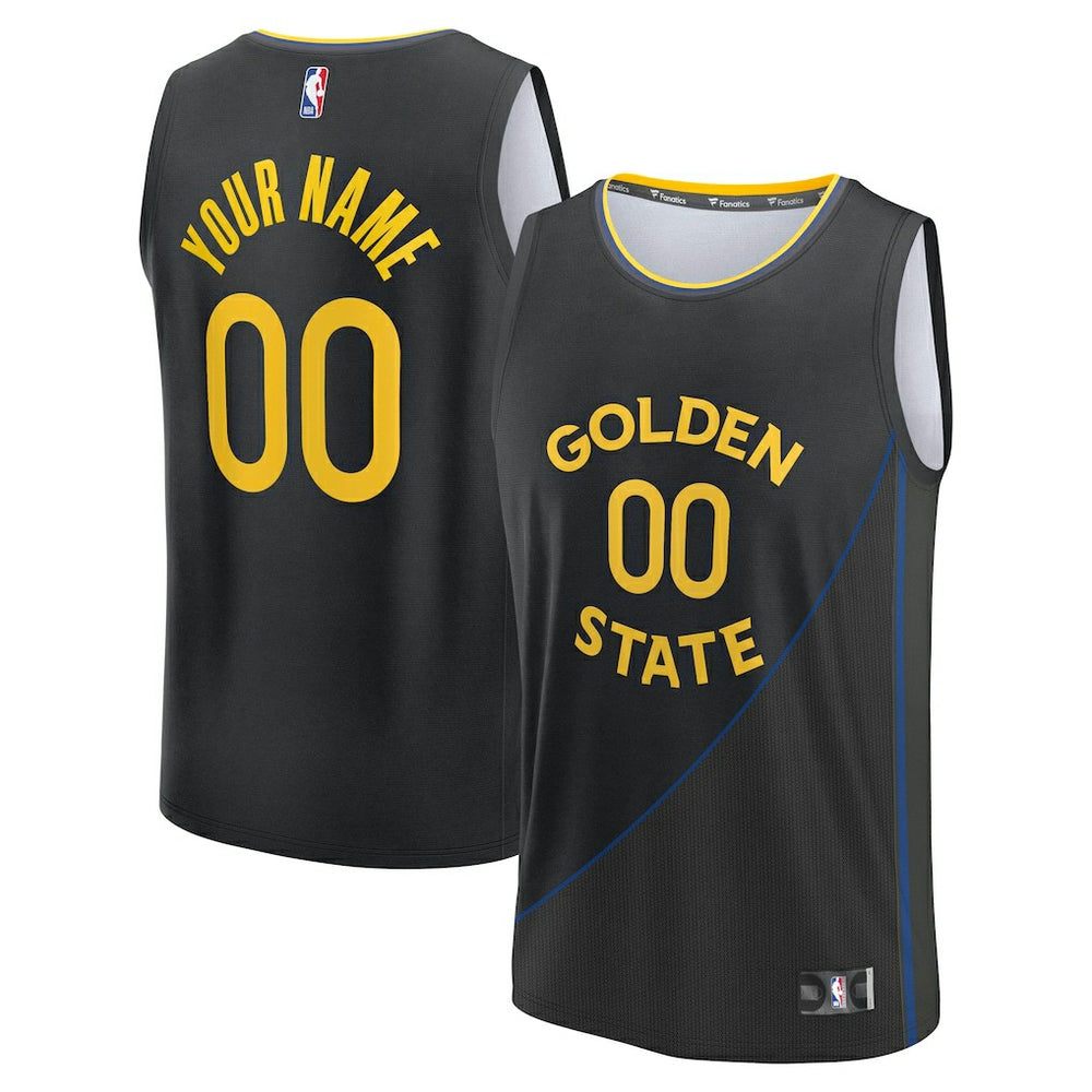 Black Golden State Warriors Youth Fast Break Custom Replica Jersey sale | NBA