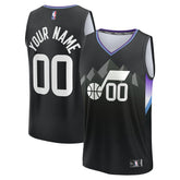 Black Utah Jazz Youth Fast Break Custom Replica Jersey | NBA