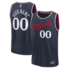 Navy LA Clippers Fast Break Custom Jersey | NBA