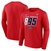 Alexander Ovechkin Washington Capitals Fanatics NHL All-Time Leading Goal Scorer The Great 895 Long Sleeve T-Shirt - NHL T-shirts