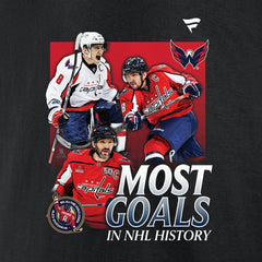 Alexander Ovechkin Washington Capitals Fanatics Most Goals Evolution of 895 T-Shirt - NHL T-shirts