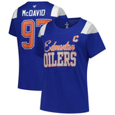 Connor McDavid Edmonton Oilers Fanatics Women's Plus Size Name & Number Scoop Neck T-Shirt - NHL T-shirts