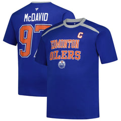 Connor McDavid Edmonton Oilers Profile Big & Tall Name & Number T-Shirt - NHL T-shirts