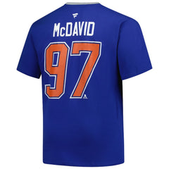 Connor McDavid Edmonton Oilers Profile Big & Tall Name & Number T-Shirt - NHL T-shirts