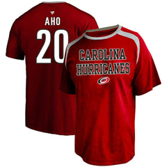 Sebastian Aho Carolina Hurricanes Profile Big & Tall Name & Number T-Shirt - NHL T-shirts