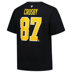 Sidney Crosby Pittsburgh Penguins Profile Big & Tall Name & Number T-Shirt - NHL T-shirts