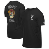 Black Miami Heat Sugar Skulls T-Shirt | NBA