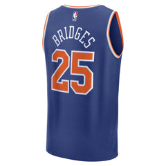 Blue Mikal Bridges New York Knicks Fast Break Replica Player Jersey | NBA