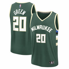 Hunter Green A.J. Green Milwaukee Bucks Fast Break Replica Player Jersey | NBA