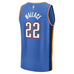Blue Cason Wallace Oklahoma City Thunder Fast Break Replica Player Jersey | NBA