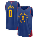 Blue Christian Braun Denver Nuggets Fast Break Replica Player Jersey sale | NBA
