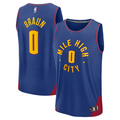 Blue Christian Braun Denver Nuggets Fast Break Replica Player Jersey sale | NBA