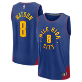 Blue Peyton Watson Denver Nuggets Fast Break Replica Player Jersey sale | NBA