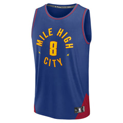 Blue Peyton Watson Denver Nuggets Fast Break Replica Player Jersey sale | NBA