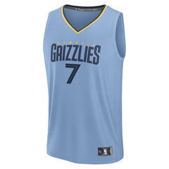 Light Blue Santi Aldama Memphis Grizzlies Fast Break Replica Player Jersey | NBA