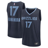 Navy Yuki Kawamura Memphis Grizzlies Fast Break Replica Player Jersey | NBA