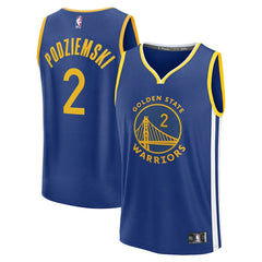 Royal Brandin Podziemski Golden State Warriors Fast Break Replica Player Jersey sale | NBA