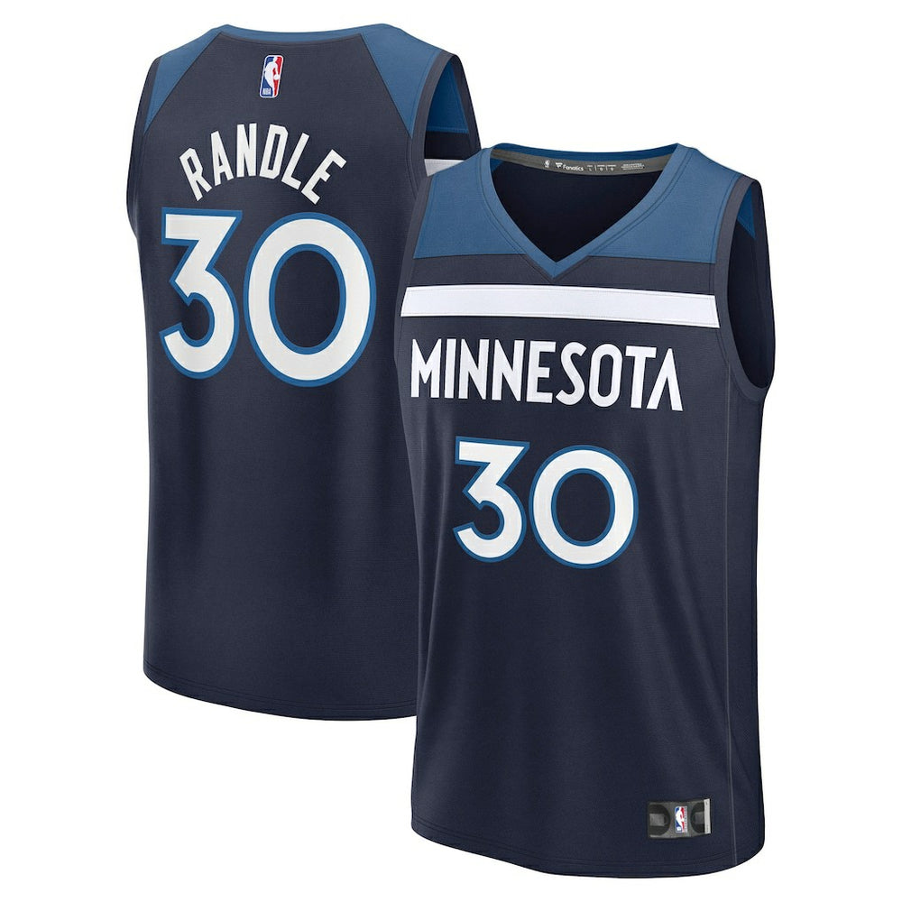 Navy Julius Randle Minnesota Timberwolves Fast Break Replica Player Jersey | NBA
