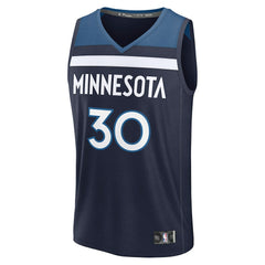 Navy Julius Randle Minnesota Timberwolves Fast Break Replica Player Jersey | NBA