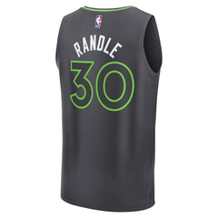 Charcoal Julius Randle Minnesota Timberwolves Fast Break Replica Player Jersey | NBA