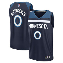 Navy Donte DiVincenzo Minnesota Timberwolves Fast Break Replica Player Jersey | NBA