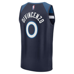 Navy Donte DiVincenzo Minnesota Timberwolves Fast Break Replica Player Jersey | NBA