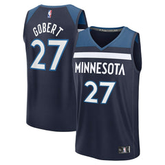 Navy Rudy Gobert Minnesota Timberwolves Fast Break Replica Player Jersey | NBA