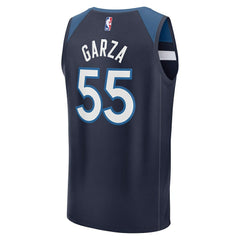 Navy Luka Garza Minnesota Timberwolves Fast Break Replica Player Jersey | NBA