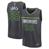 Charcoal Luka Garza Minnesota Timberwolves Fast Break Replica Player Jersey | NBA