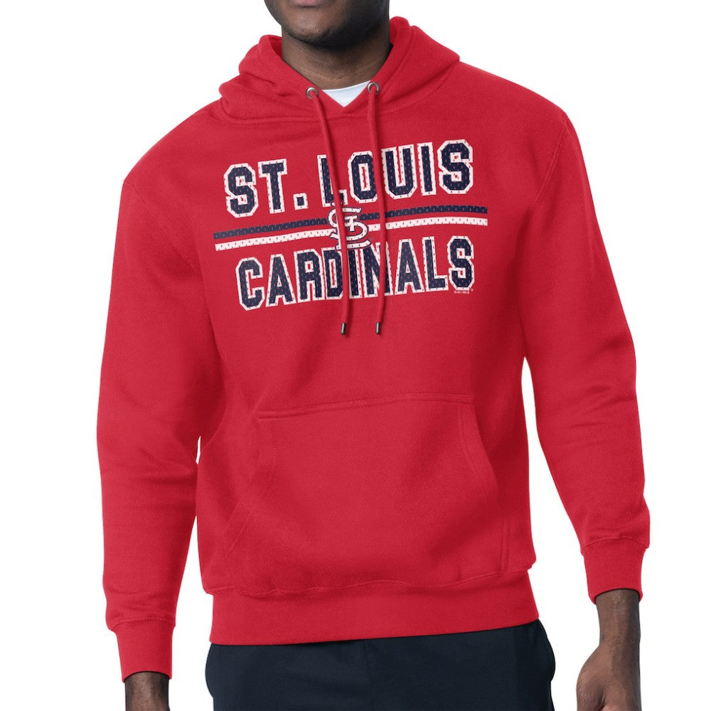 St. Louis Cardinals Starter Team Mesh Print Graphic Pullover Hoodie - MLB Hoodies