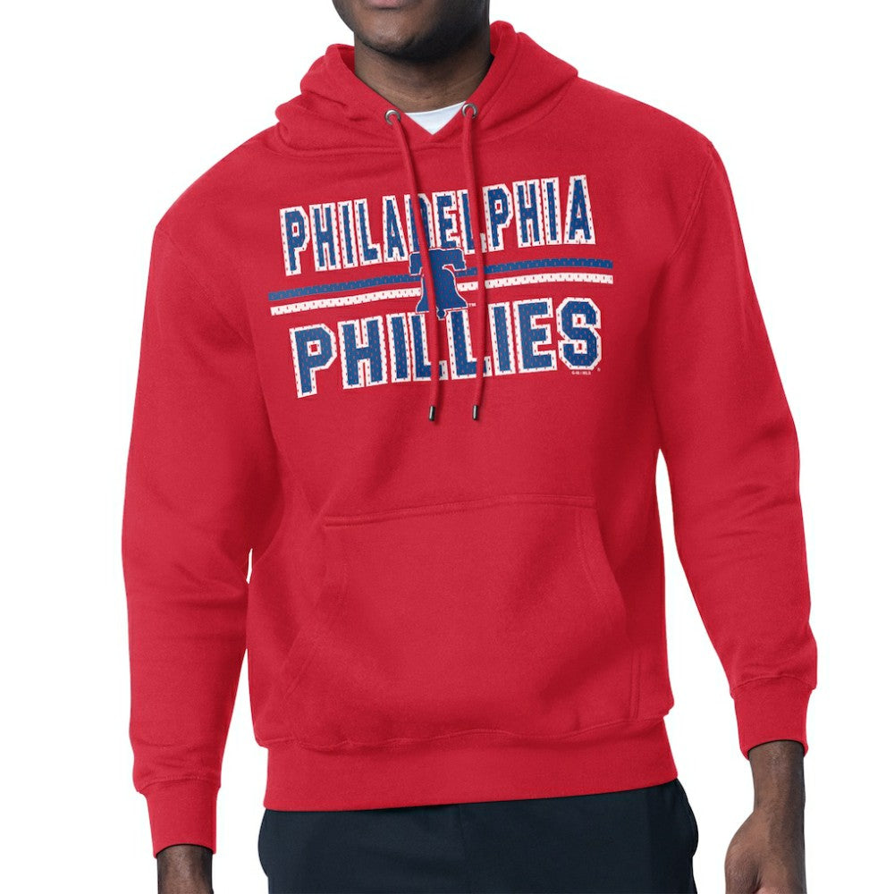 Philadelphia Phillies Starter Team Mesh Print Graphic Pullover Hoodie - MLB Hoodies
