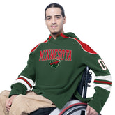 Minnesota Wild G-III Sports by Carl Banks Adaptive Wear Lord Stanley Hooded Long Sleeve Sweatshirt - NHL Sweatshirts