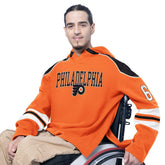 Philadelphia Flyers G-III Sports by Carl Banks Adaptive Wear Lord Stanley Hooded Long Sleeve Sweatshirt - NHL Sweatshirts