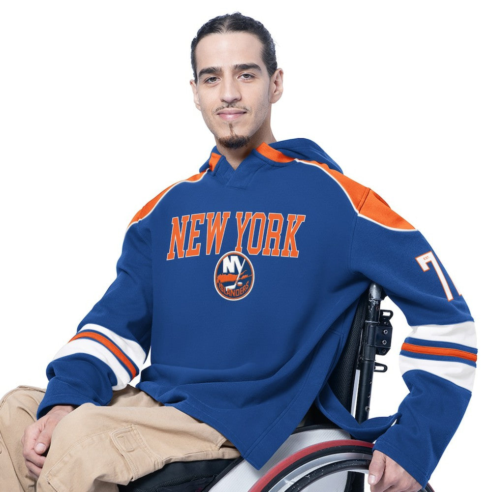 New York Islanders G-III Sports by Carl Banks Adaptive Wear Lord Stanley Hooded Long Sleeve Sweatshirt - NHL Sweatshirts