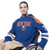 New York Islanders G-III Sports by Carl Banks Adaptive Wear Lord Stanley Hooded Long Sleeve Sweatshirt - NHL Sweatshirts