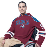 Colorado Avalanche G-III Sports by Carl Banks Adaptive Wear Lord Stanley Hooded Long Sleeve Sweatshirt - NHL Sweatshirts