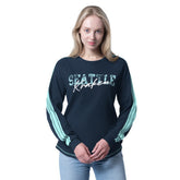 Seattle Kraken G-III 4Her by Carl Banks Women's Advantage Thermal Long-Sleeve Tri-Blend T-Shirt - NHL T-shirts