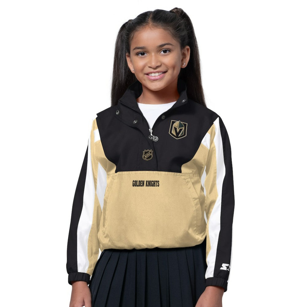 Vegas Golden Knights Starter Girls Key Player Half Zip Jacket - NHL Jackets