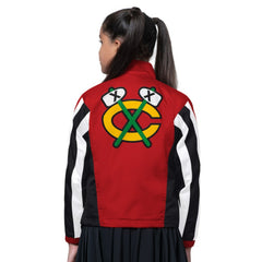 Chicago Blackhawks Starter Girls Key Player Half Zip Jacket - NHL Jackets