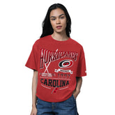 Carolina Hurricanes Starter Women's Oversized Hall of Fame T-Shirt - NHL T-shirts