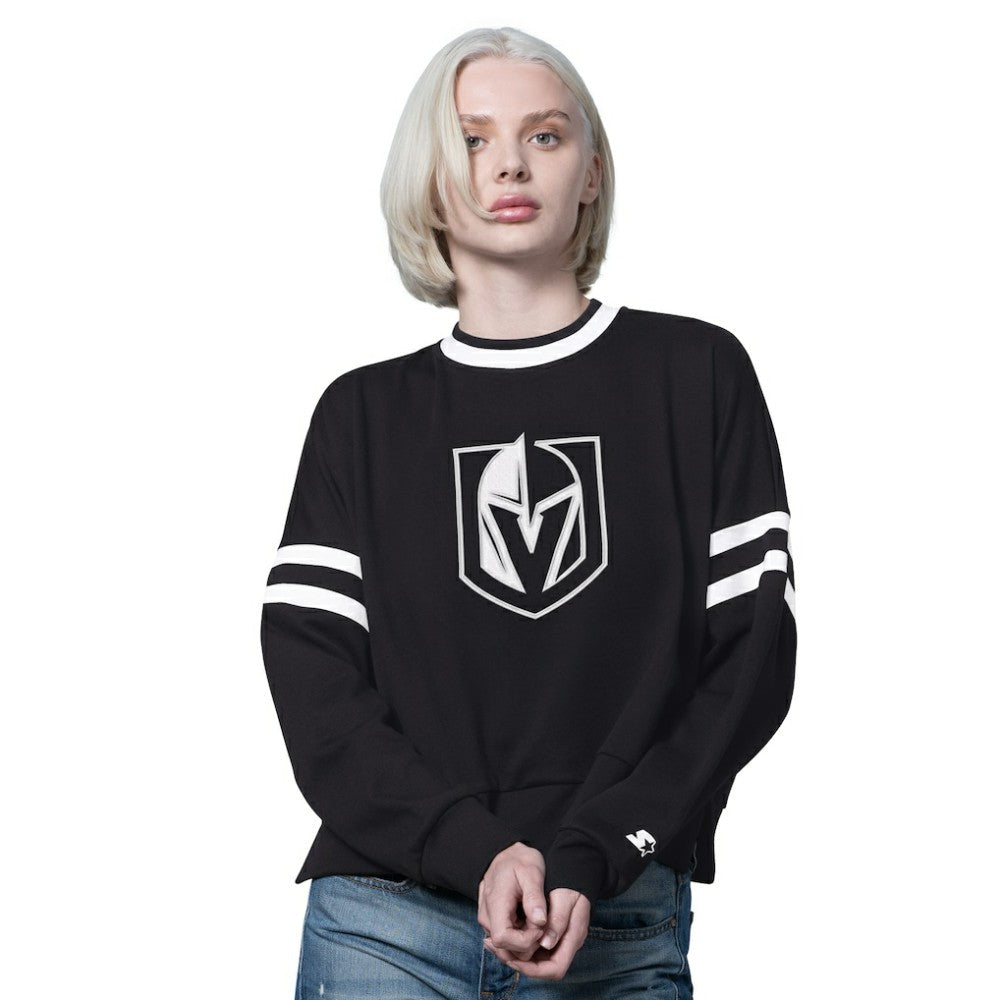 Vegas Golden Knights Starter Women's Rally Fleece Cropped Sweatshirt - NHL Sweatshirts