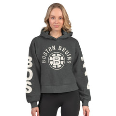 Boston Bruins Starter Women's Star Player Cropped Fleece Hoodie - NHL Hoodies